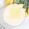 Envelopes 6.10 x 6.10 in, wet adhesive, 120 g / sqm in 05 soft yellow