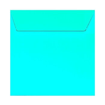 25 enveloppes 155 x 155 mm avec bandes adhésives 120 g / qm en 18 bleu