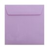 25 envelopes 6.10 x 6.10 in with adhesive strips 120 g / sqm in 15 lilac