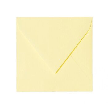 Square envelopes 5.91 x 5.91 in wet adhesive 120 g / sqm 05 soft yellow