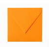 Quadratische Briefumschläge 150 x 150 mm nassklebend 120 g/qm L07 Leuchtorange