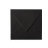 25 Briefumschläge 150 x 150 mm, 120 g/m² - Schwarz