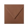 25 Briefumschläge 150 x 150 mm, 120 g/m² - Schoko