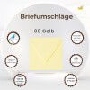 25 Briefumschläge 150 x 150 mm, 120 g/m² - Hellgelb