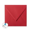 Square envelopes 4,92 x 4,92 in rose red with triangular flap