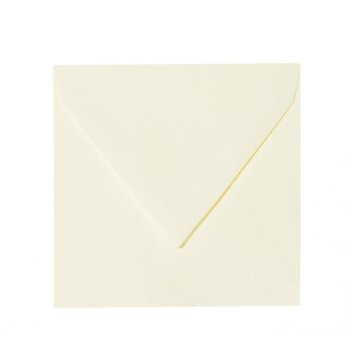 Enveloppes carrées 125x125 mm jaune clair avec...