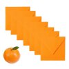 Buste quadrate 125x125 mm arancio brillante con aletta triangolare