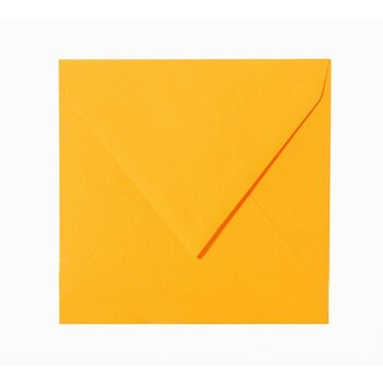 25 envelopes 4.92 x 4.92 in, 120 g / m² - bright orange