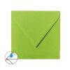 Square envelopes 4,33 x 4,33 in grass green with triangular flap