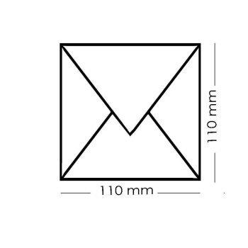 Envelopes 4.33 x 4.33 in, 120 g / m² white