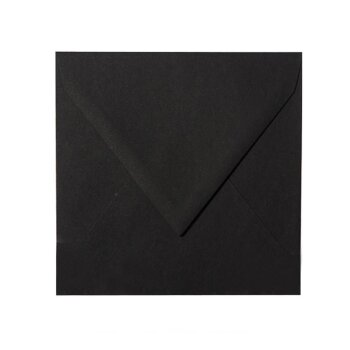 Black Friday Angebot 50  Briefumschläge 110 x 110 mm, 120 g/m² Schwarz