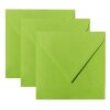 Enveloppes 110 x 110 mm, 120 g / m² vert gazon