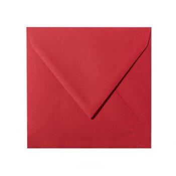 25 enveloppes 110 x 110 mm 120 g / m² - rouge vin