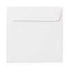 Square envelopes 6,29 x 6,29 in polar white with adhesive strips 100 g