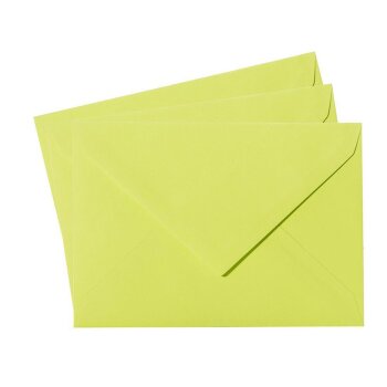 Mini enveloppes 52 x 71 mm, 120 g / m² vert pomme