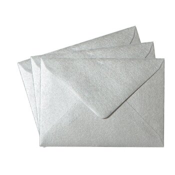 Mini envelope 2,36 x 3,54 in in silver wet adhesive