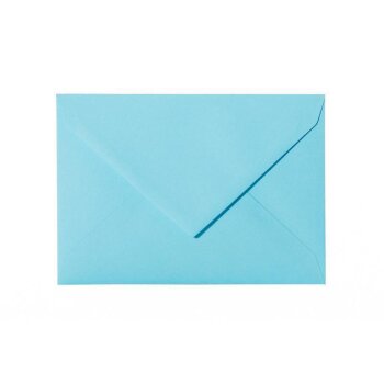 Envelopes 5,51 x 7,48 in in blue with a triangular flap...