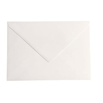 Enveloppes 14x19 cm en ivoire avec un rabat triangulaire...