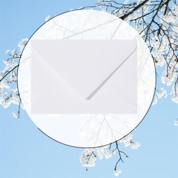 25 envelopes 5,51 x 7,48 in white