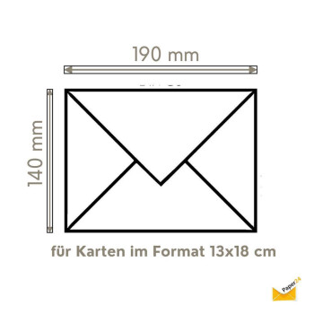 25 sobres de 140x190 mm en amarillo