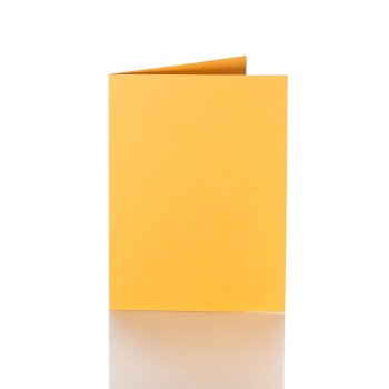 Tarjetas plegables 10x15 cm - amarillo anaranjado para C6