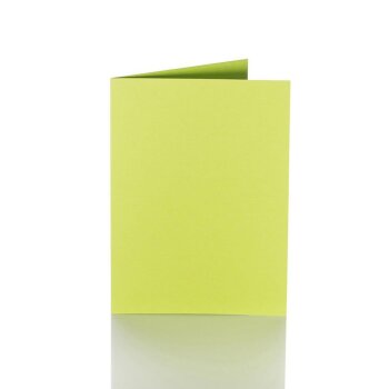 Tarjetas plegables 10x15 cm - verde manzana