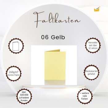 Faltkarten 100 x 150 mm 240 g/qm passend für...