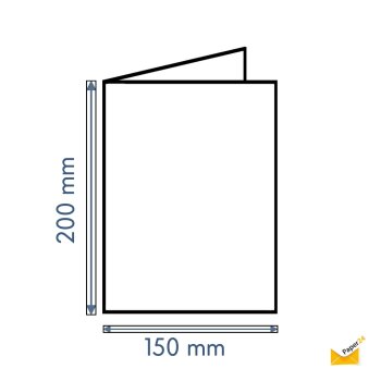 Tarjetas plegables A5 150 x 200 mm 240 gsm 25 piezas en azul oscuro