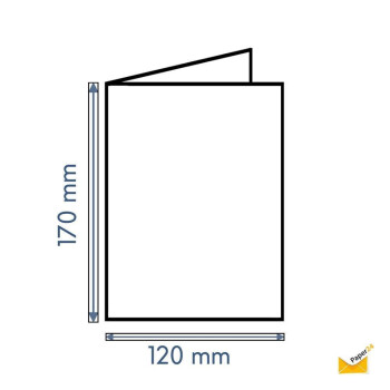 Faltkarte 12x17 cm 240 g/qm 25 Stück in Weiß