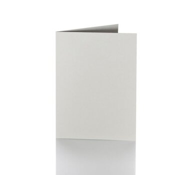 Faltkarte 12x17 cm 240 g/qm 25 Stück in Grau