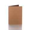 Carte pliante 12x17 cm 240 g / m² 25 pièces en noisette