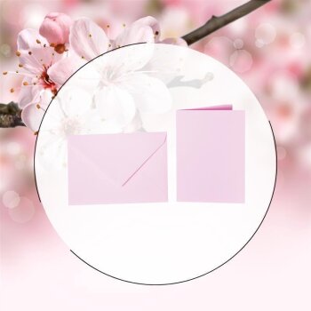 Envelopes B6 + folding card 4.72 x 6.69 in - light pink