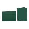 25 coloured envelopes B6 mit Self-Adhesive Strip  + folded cards 12x17 cm  dark green