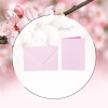 Enveloppes C5 + carte pliante 15x20 cm - rose