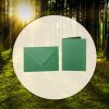 coloured envelopes C5 + folded cards 15x20 cm  dark green