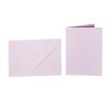 Enveloppes colorées C5 + cartes pliantes 15x20 cm lilas