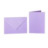 25 colouredr envelopes C5 + folded cards 15x20 cm  purple