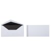 Enveloppes de deuil DIN longues 110x220 mm lignées noires 2 mm barres 25 pièces