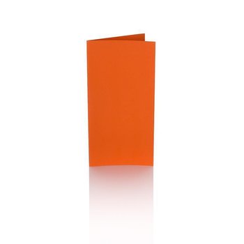 Tarjetas plegables 10x20 cm - naranja