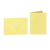 Farbige Briefumschläge B6 + Faltkarten 12x17 cm  Gelb