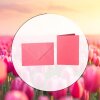 coloured envelopes B6 + folded cards 12x17 cm  pink