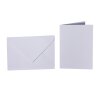 Farbige Briefumschläge B6 + Faltkarten 12x17 cm  Lila-Blau