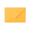 Enveloppes 14x19 cm en jaune-orange avec un rabat triangulaire en 120 g / m²