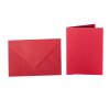 Buste C5 + cartoncino pieghevole 15x20 cm - rosso