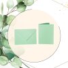 Envelopes C5 + folding card 5.91 x 7.87 in - light green