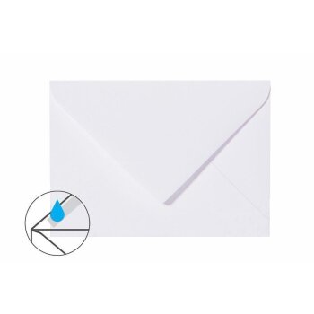 Enveloppes DIN B6 (125 x 176 mm) - blanc avec rabat...