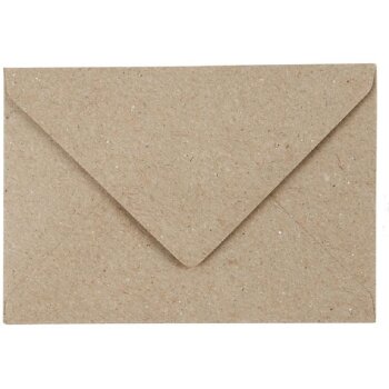 Buste in carta kraft DIN C6 (114 x 162 mm) - linguetta...