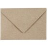 Buste in carta kraft DIN C6 (114 x 162 mm) - linguetta appuntita in carta riciclata, adesivo bagnato