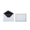 25 enveloppes de condoléances DIN B6 - 125x176 mm - DOUBLURE EN SOIE - cadre noir de 2 mm