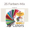 Faltkarten-Set  25 unterschiedlichen Farben , ideal zum Basteln, A6 Faltkarten